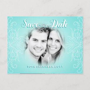 Retro Dream Save the Date Photo postcard