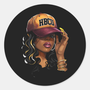 Retro Drug Future Hbcu Grad Black Graduation Hbcu Classic Round Sticker