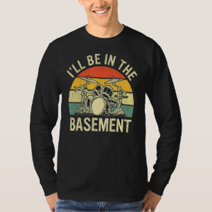 Retro Drum Set Drummer Men Women Drumming T-Shirt