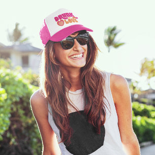 Retro Drunk in Love Bride Trucker Hat
