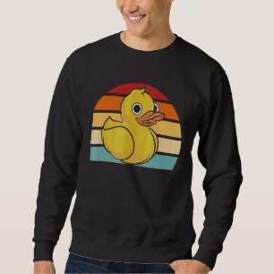 Retro Duck Duckling Bath Toy Duckie Rubber Duck Sweatshirt
