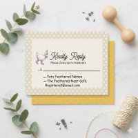 Retro Duck & Gosling Baby Shower Invite