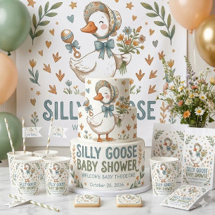 Retro Duck & Gosling Baby Shower Paper cup