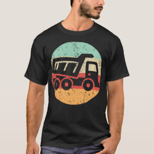 Retro Dump Truck Vintage Style Heavy Machinery Con T-Shirt