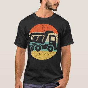 Retro Dump Truck Vintage Style Heavy Machinery Con T-Shirt