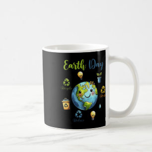 Retro Earth Day Reduce Reuse Recycle Coffee Mug