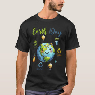 Retro Earth Day Reduce Reuse Recycle  T-Shirt