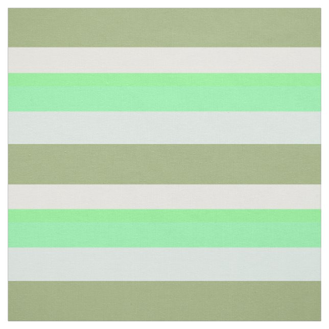 Retro Earth & Sea Vertical Stripes Fabric (Swatch)