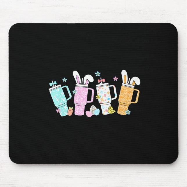 Retro Easter Day Stanley Tumbler Inspired Girls Ki Mouse Pad (Front)