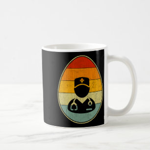 Retro Easter Egg Graphic Funny Easter Day Medical Coffee Mug
