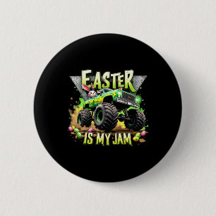 Retro Easter Is My Jam Monster Truck Off-road Fun 6 Cm Round Badge