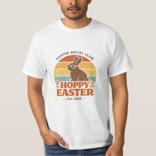 Retro Easter Shirt for Women, Hoppy Easter Social