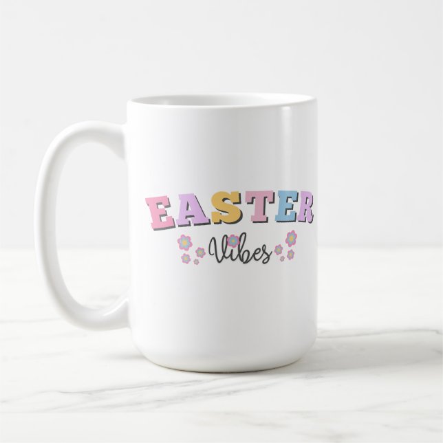 Retro Easter Vibes Coffee Mug (Left)