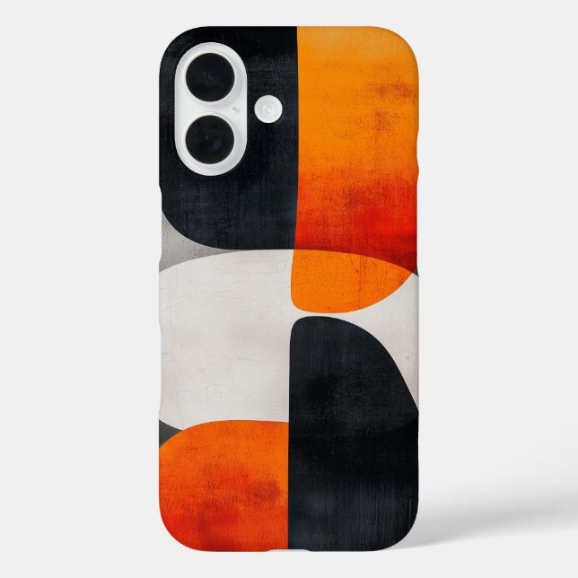 Retro Eclipse Shapes Phone Case (Back)
