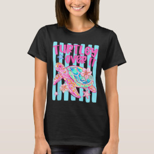 Retro ed Turtley Over Funny Sea Turtle Summer T-Shirt