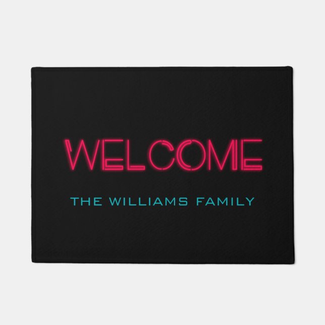 Retro Eighties design Doormat (Front)