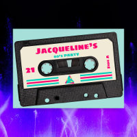 Retro Eighties Mix Tape 21st Birthday Party
