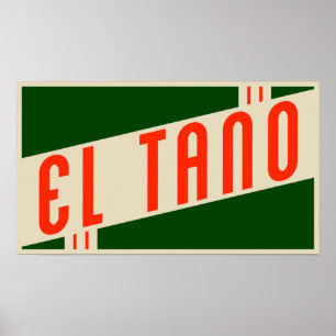 retro el tano poster