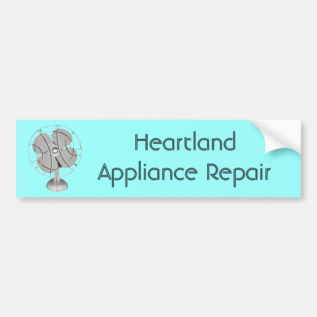 Retro Electric Fan Bumper Sticker (Front)