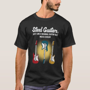 Retro Electric Guitar Graphic and Guitarist T-Shirt
