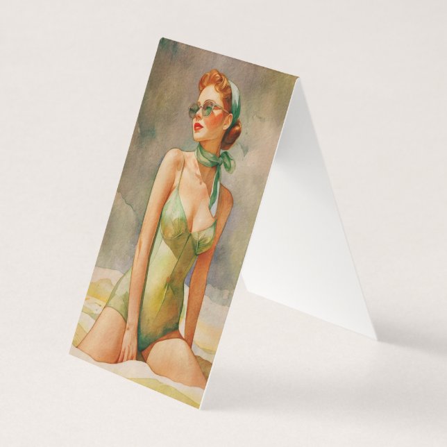 Retro Elegance: Beach Chic  (Front)