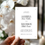 Retro Elegant Black & White Wedding  Invitation<br><div class="desc">Perfect for black-tie weddings, elegant city receptions, or evening celebrations, it creates a polished first impression your guests will remember. Fully customisable — personalise the names, date, venue, and wording to make it uniquely yours. Coordinates beautifully with the full Sabrina wedding stationery suite for a cohesive and refined wedding aesthetic....</div>