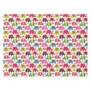 retro elephant kids pattern wallpaper tablecloth