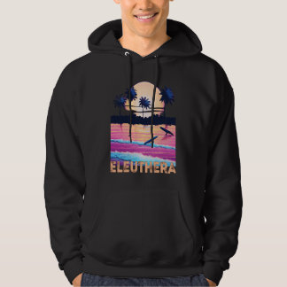 Retro Eleuthera Bahamas Souvenir Surf  1 Hoodie