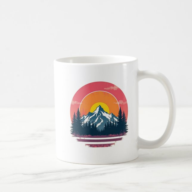 Retro elevation coffee mug (Right)