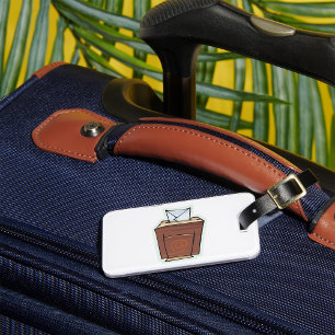 Retro Email Inbox Icon Cartoon Style  Luggage Tag