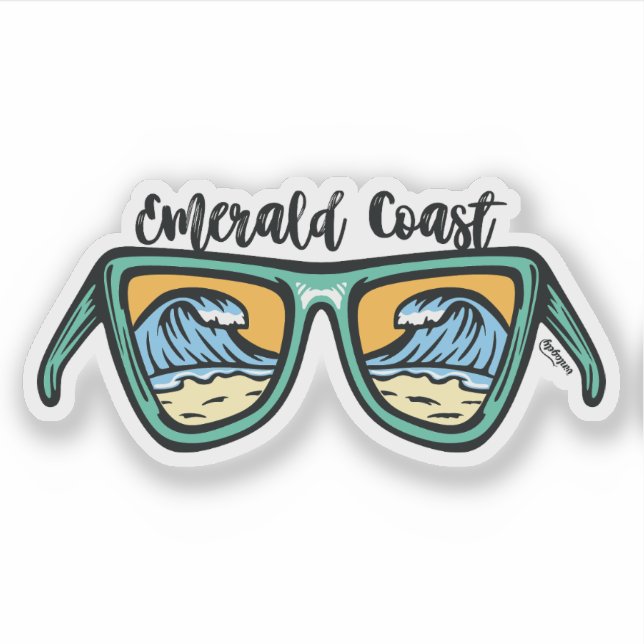 Retro Emerald Coast the artwork is in both sides (Front)