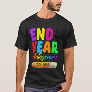 Retro End Of School Year 2024 - 2025 Graduation Su T-Shirt