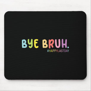 Retro End Of School Year Happy Last Day Summer Bru Mouse Pad