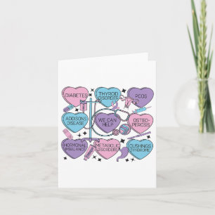 Retro Endocrinology Valentine's Endocrinologist He Card