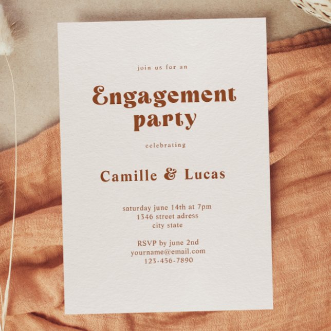 Retro Engagement Party Invitation (Creator Uploaded)