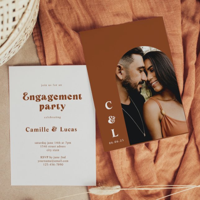 Retro Engagement Party Invitation (Creator Uploaded)