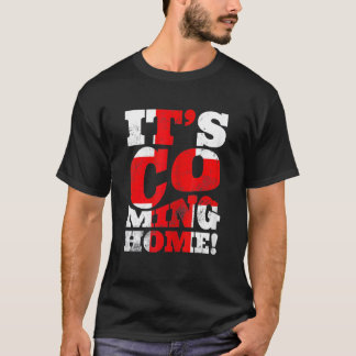 Retro England Soccer Vintage It's Coming Home Flag T-Shirt