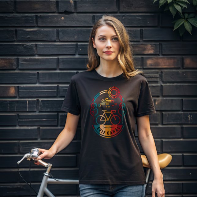 Retro Erie Canal Bike Trail. T-Shirt (Creator Uploaded)