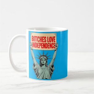 Retro Es Love Independence Funny 4th Of July 1 Coffee Mug