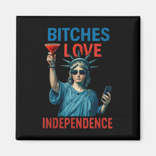 Retro Es Love Independence Funny 4th Of July _2 Magnet