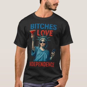Retro Es Love Independence Funny 4th Of July _2 T-Shirt