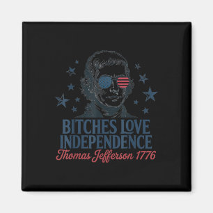 Retro Es Love Independence Funny 4th Of July Magnet