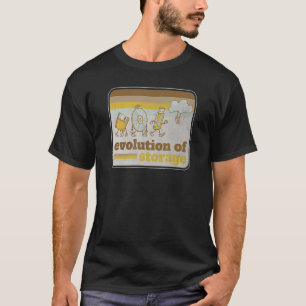Retro Evolution of Storage Floppy Disc Disc USB Cl T-Shirt