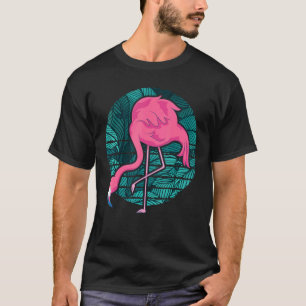 Retro Exotic Animal Bird Lover Tropical Pink Flami T-Shirt