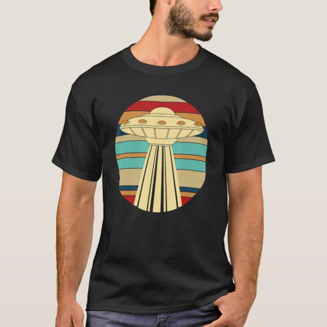 Retro Extraterrestrial UFO T-Shirt (Front)