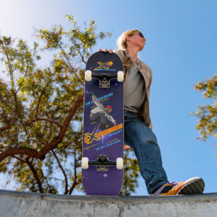 Retro Extreme Sport Skateboarder Skateboard