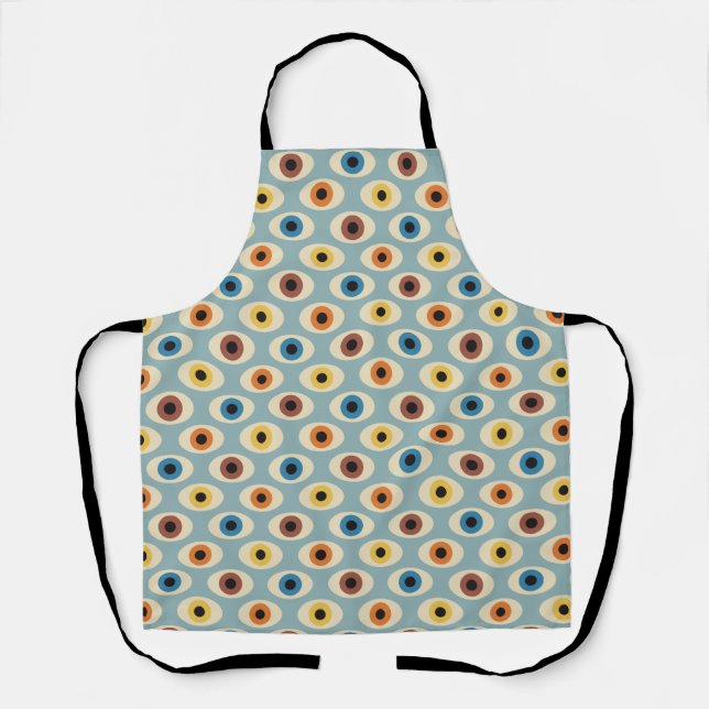Retro Eye Pattern Apron (Front)