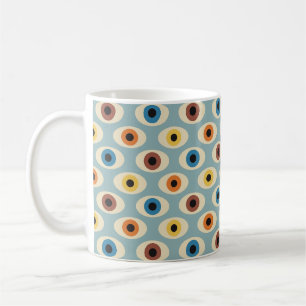 Retro Eye Pattern Coffee Mug