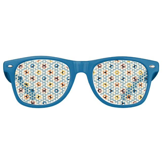 Retro Eye Pattern Retro Sunglasses (Front)