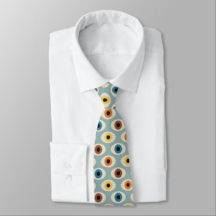 Retro Eye Pattern Tie
